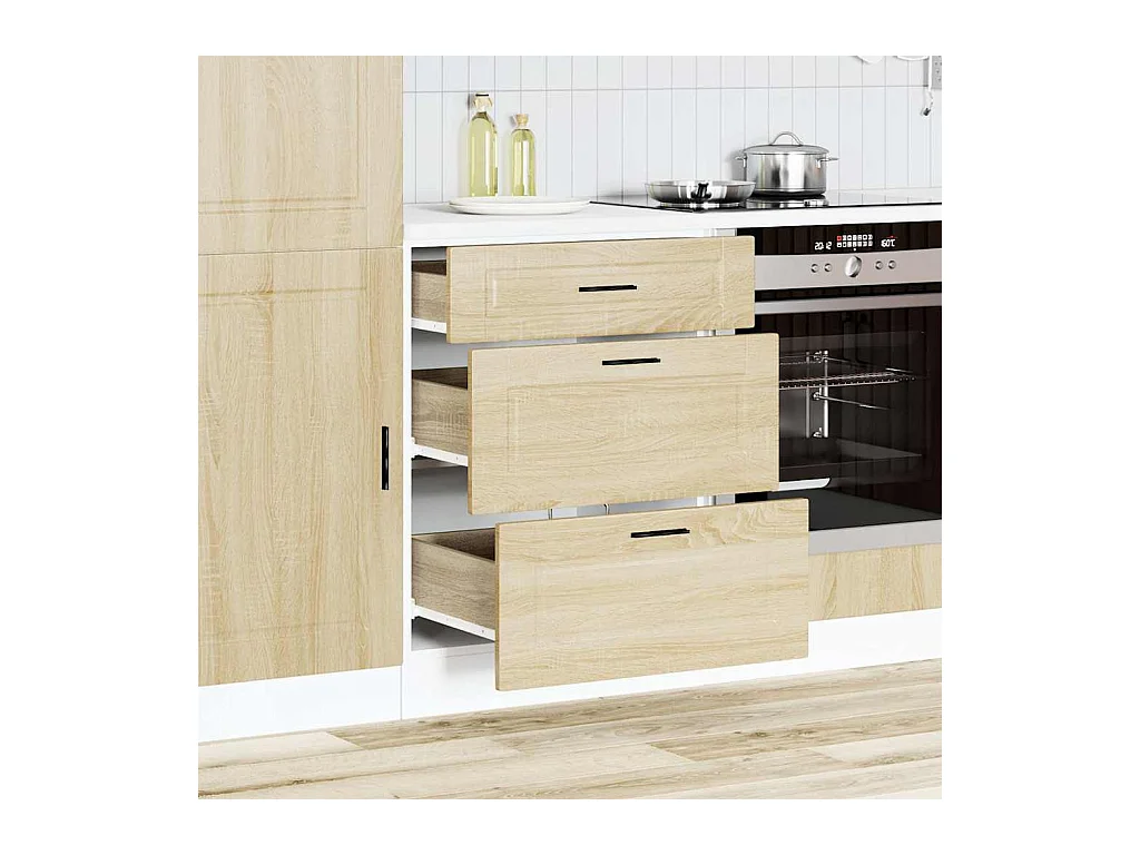 Mobile da cucina in legno ingegnerizzato Sonoma Oak