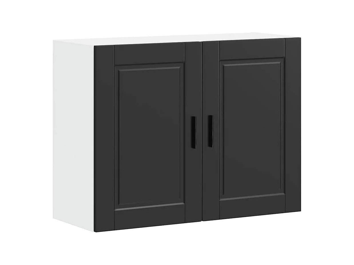 Mobile da cucina in legno ingegnerizzato nero Porto