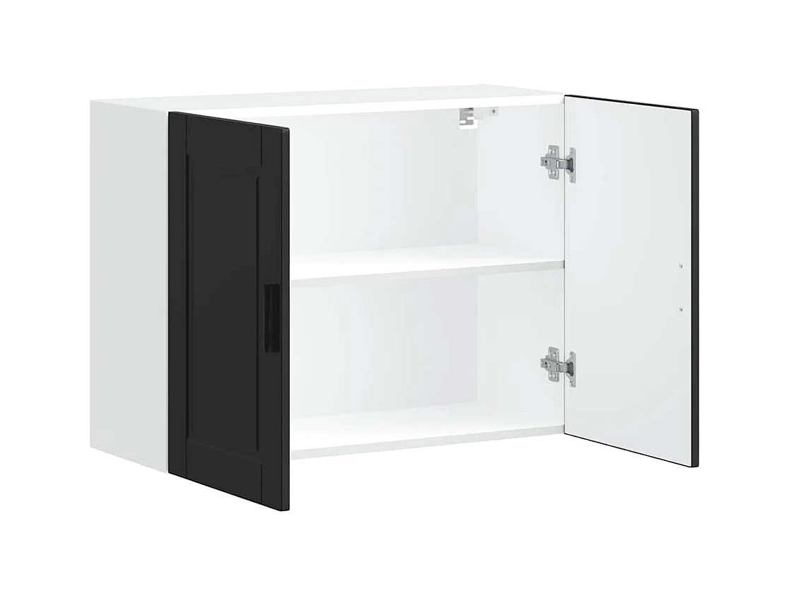 Mobile da cucina in legno ingegnerizzato nero Porto