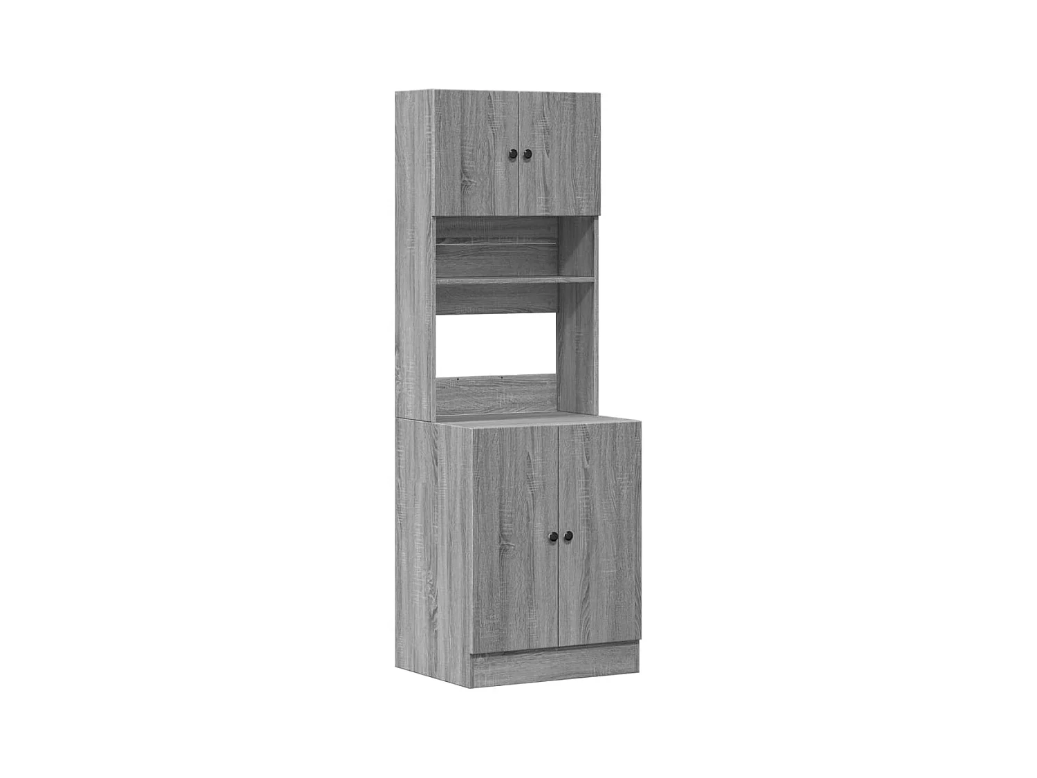 Armoire de cuisine sonoma gris 60x50x180 cm bois d’ingénierie