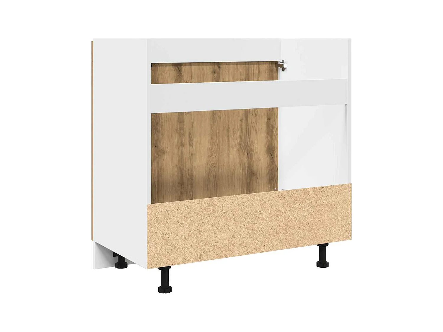 Handgemaakte eikenhouten wastafelkast "Lyon"