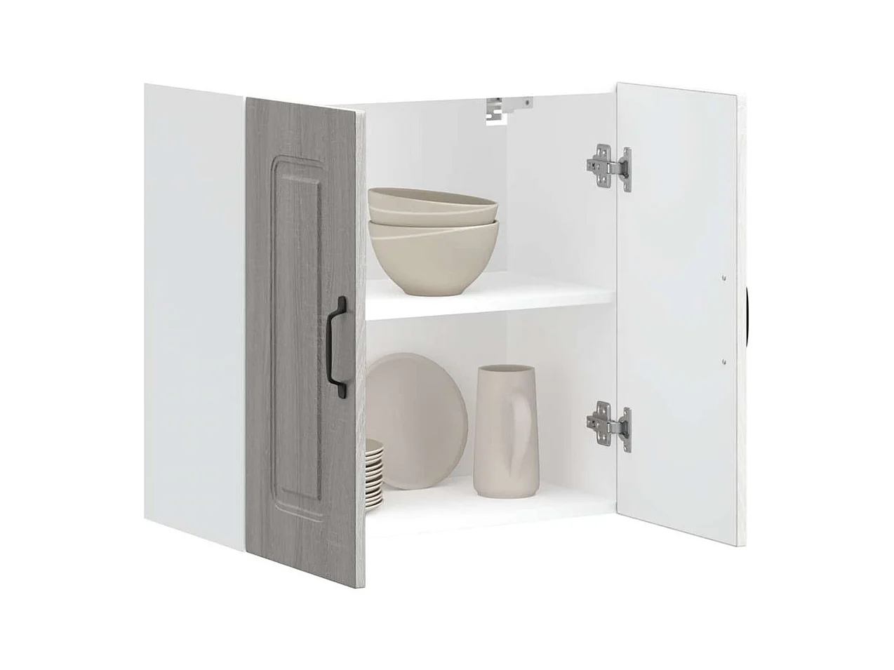 Armoire murale de cuisine sonoma gris bois d'ingénierie