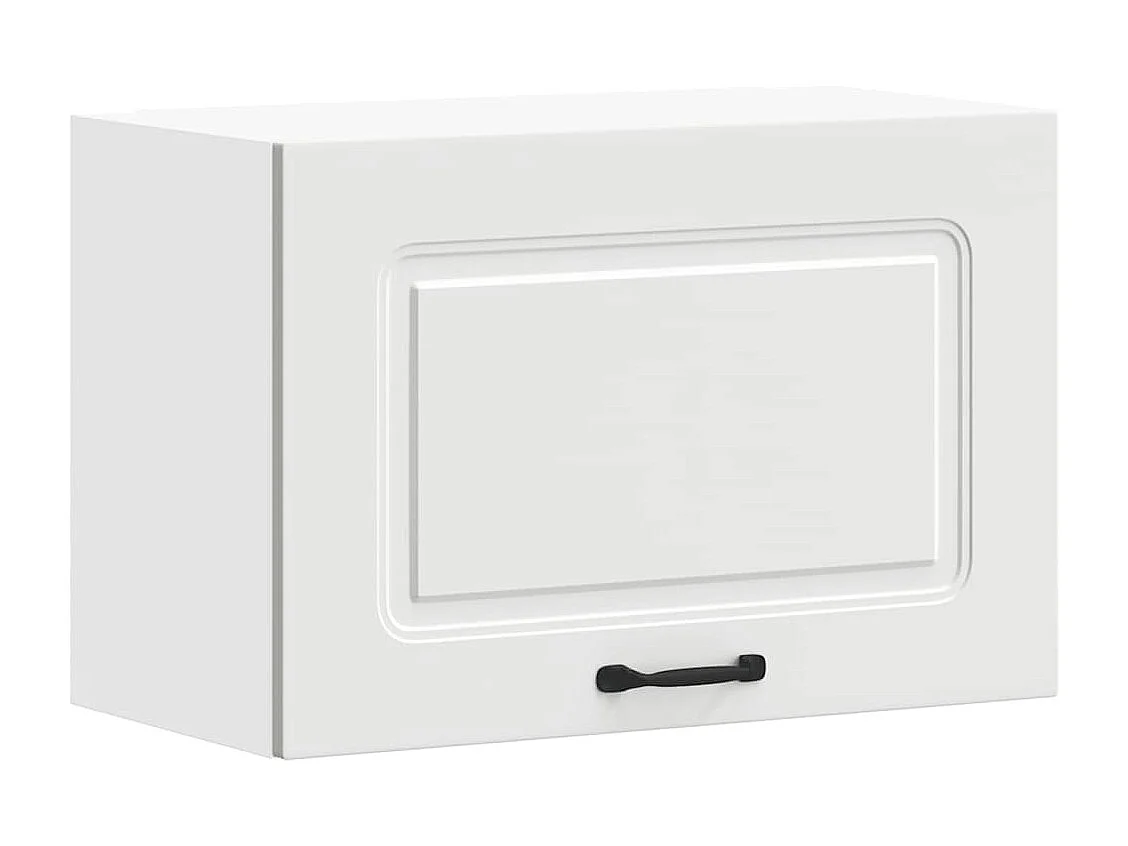 Kalmar witte keukenwandkast van bewerkt hout