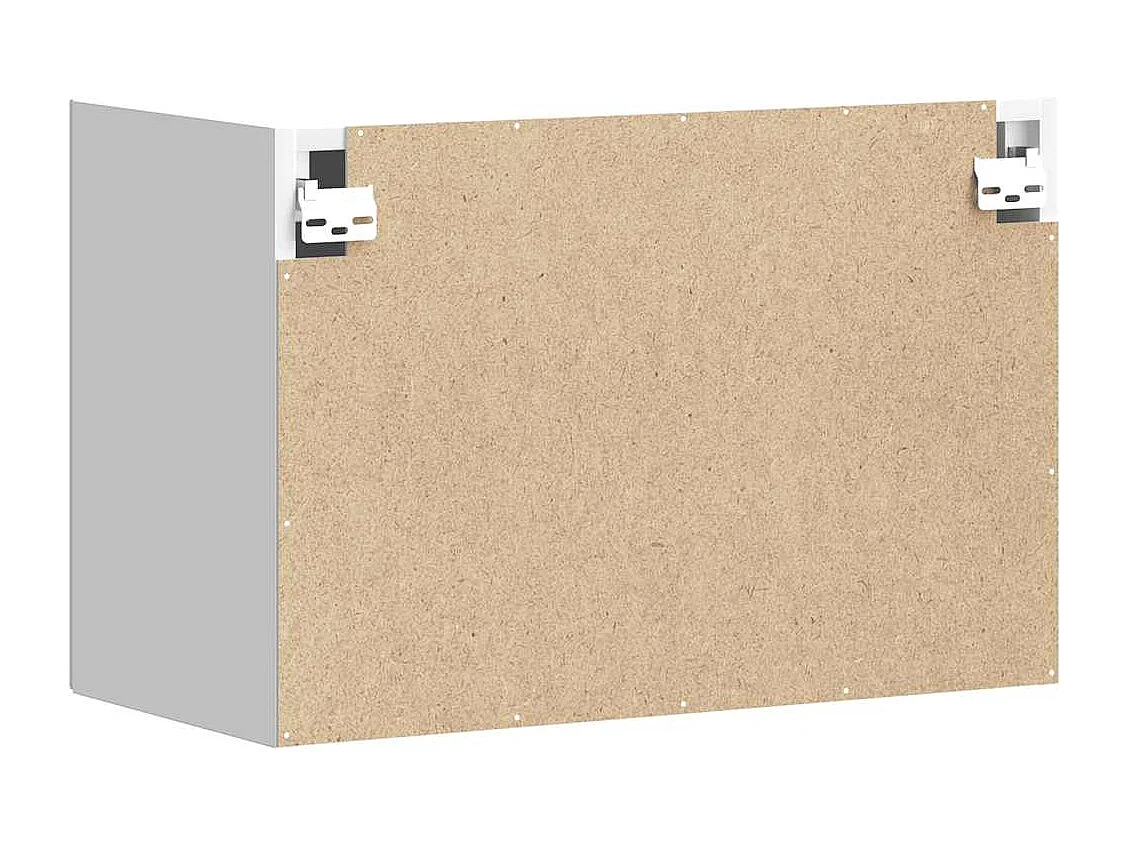 Kalmar witte keukenwandkast van bewerkt hout