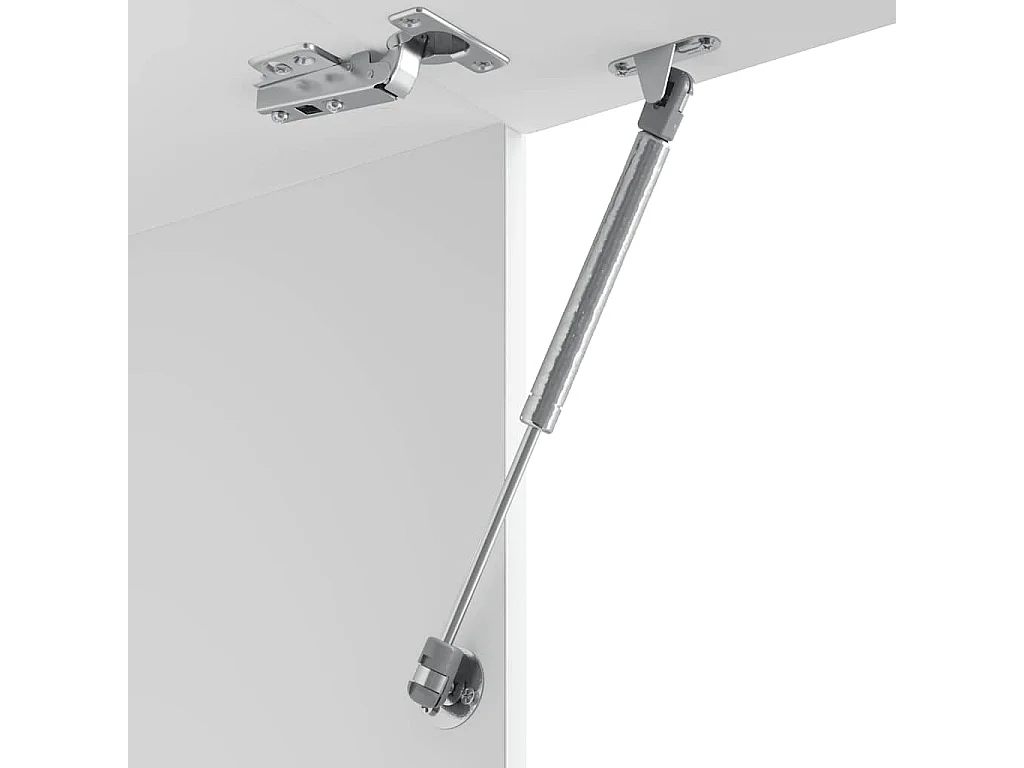 Kalmar witte keukenwandkast van bewerkt hout