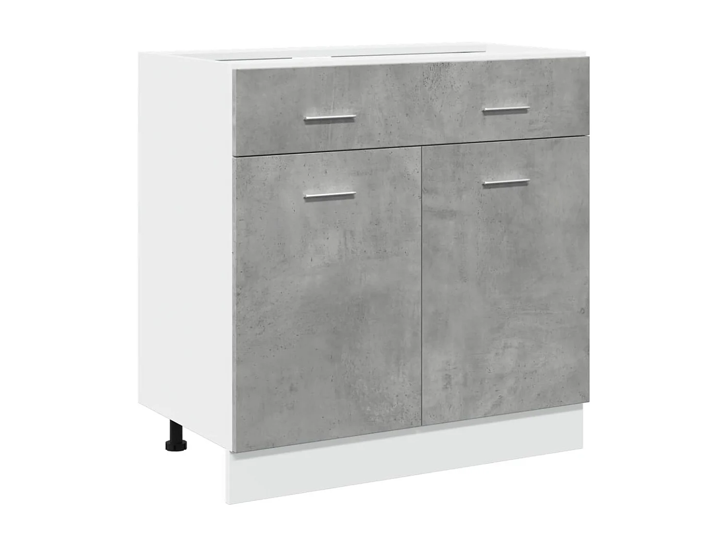 Betongrijze ladekast 80x46x81,5 cm