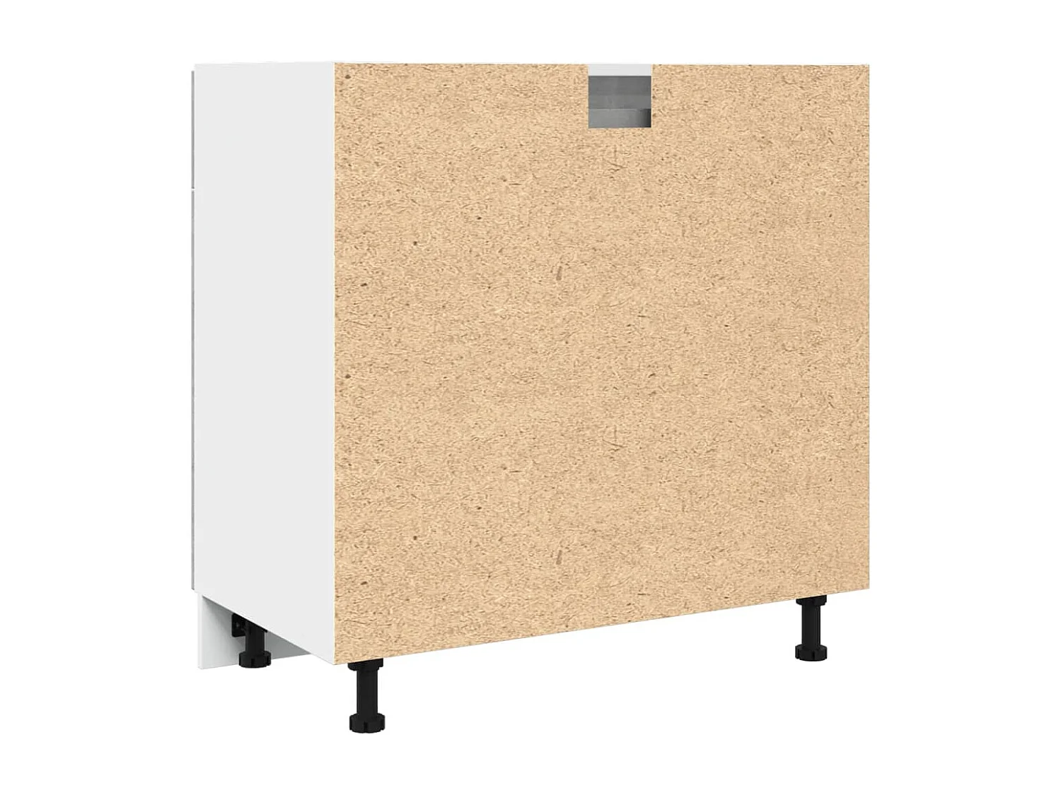 Betongrijze ladekast 80x46x81,5 cm