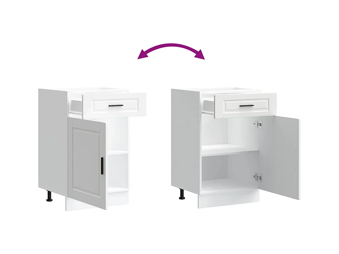 Mobile da cucina in legno ingegnerizzato bianco Porto