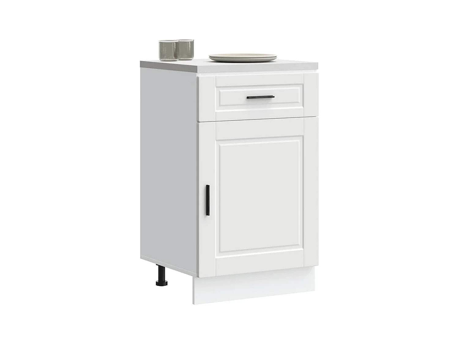 Armoire de cuisine blanc bois d'ingénierie