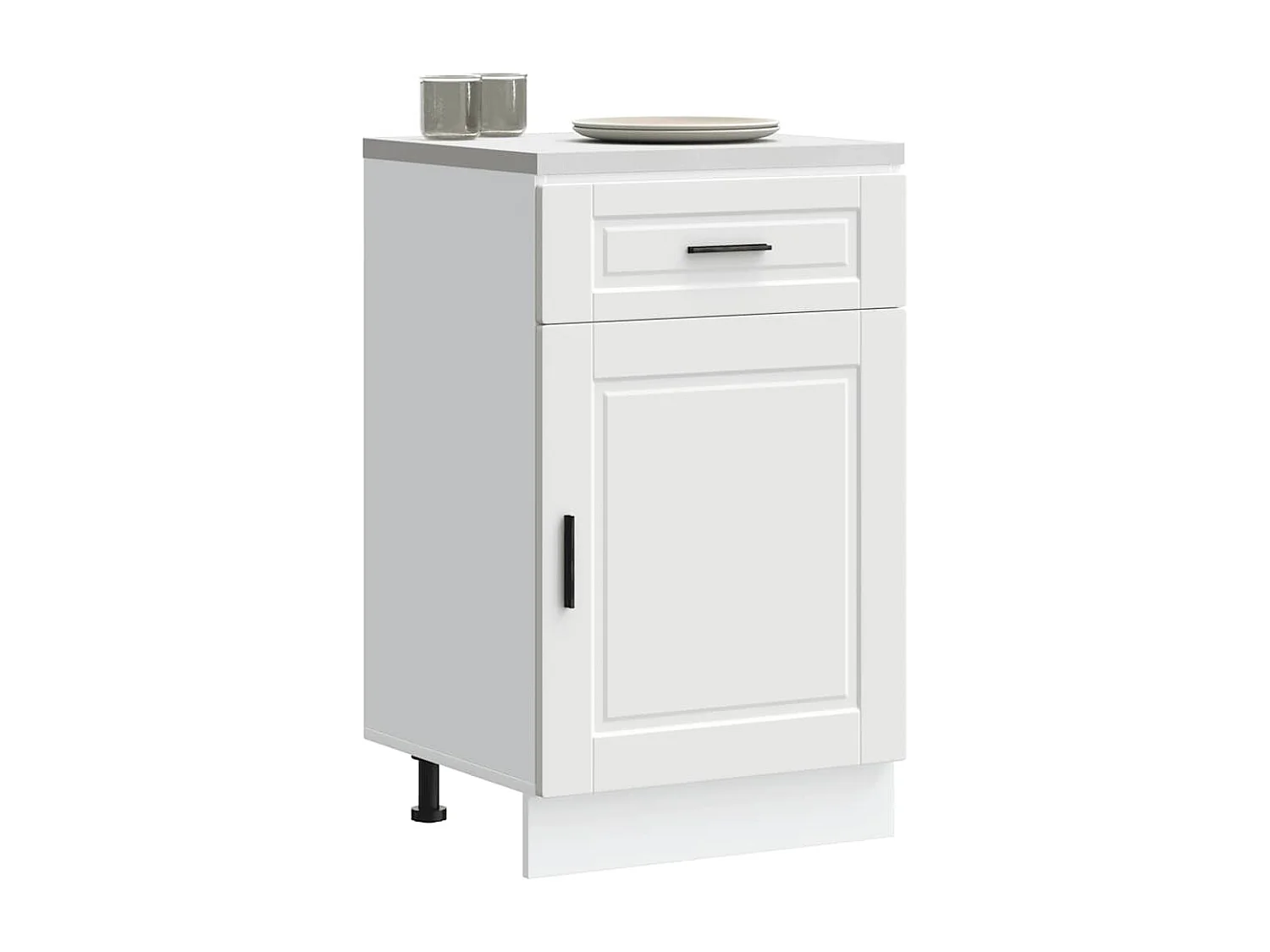Armoire de cuisine blanc bois d'ingénierie