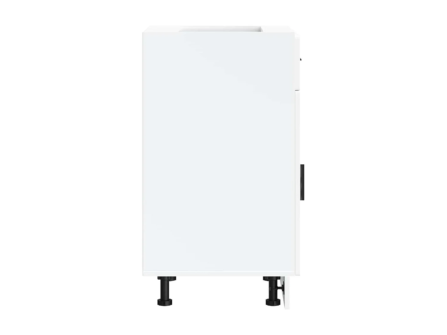 Armoire de cuisine blanc bois d'ingénierie