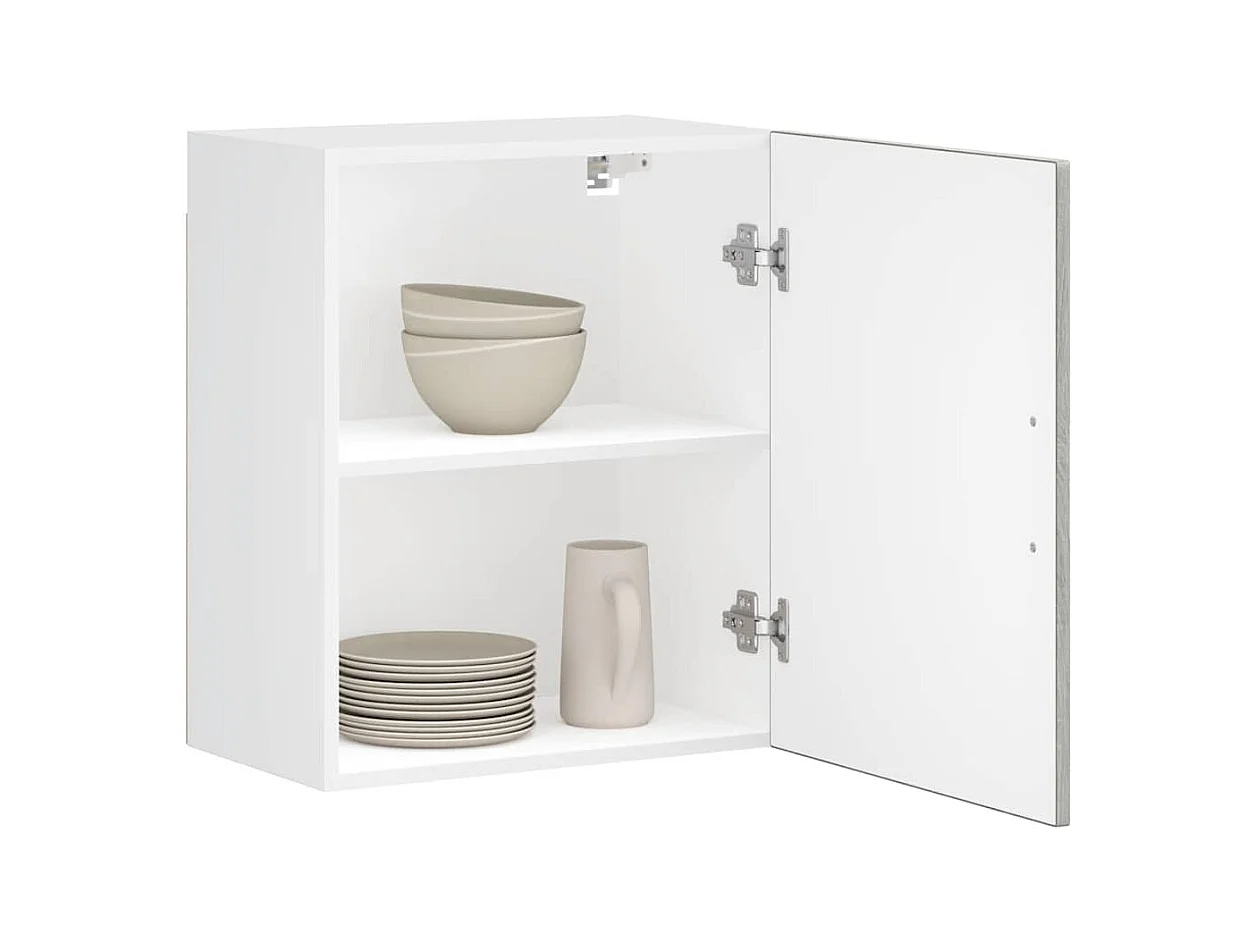 Armoire murale de cuisine sonoma gris bois d'ingénierie