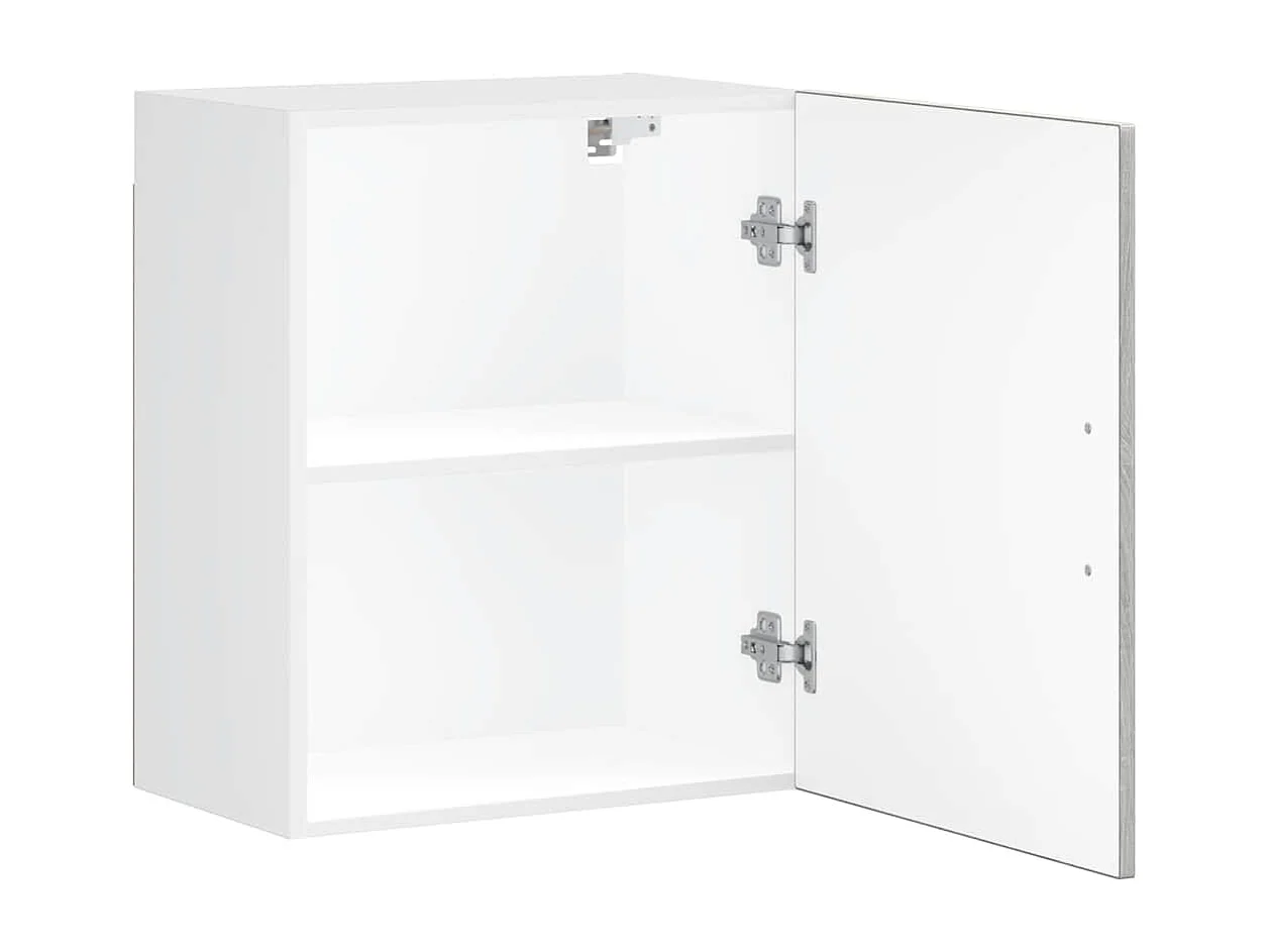 Gabinete de pared para cocina de madera de ingeniería gris Sonoma