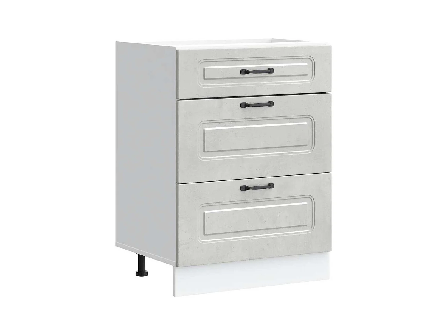 Mobile da cucina in legno ingegnerizzato grigio cemento