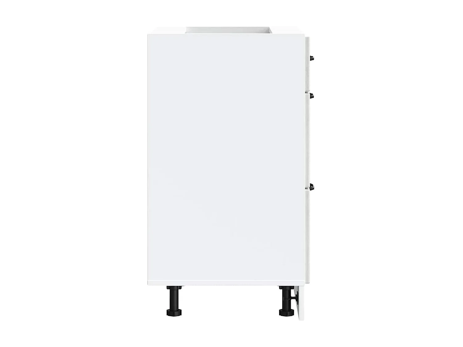 Armoire de cuisine gris béton bois d'ingénierie