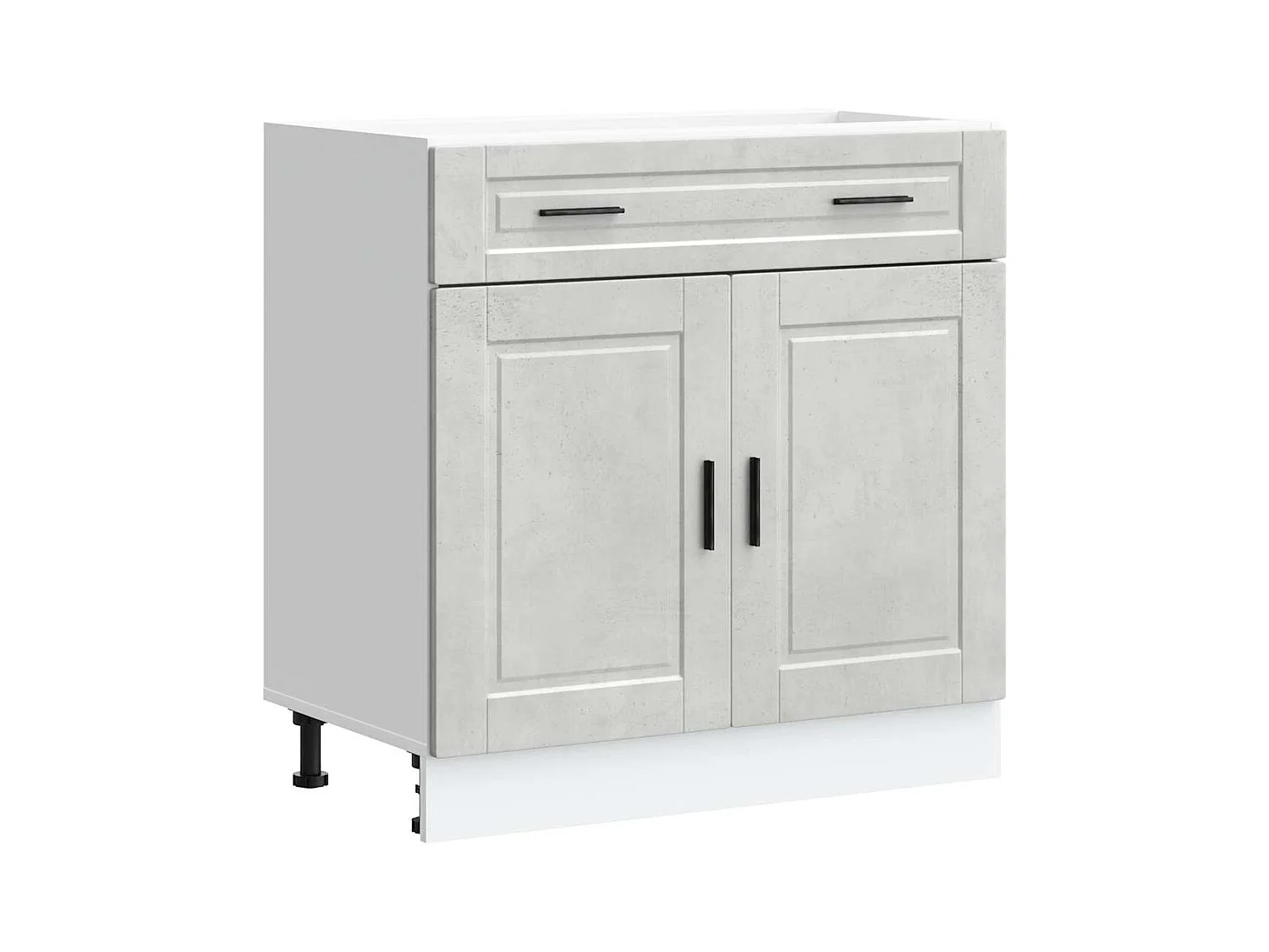 Mobile da cucina in legno ingegnerizzato grigio cemento Porto