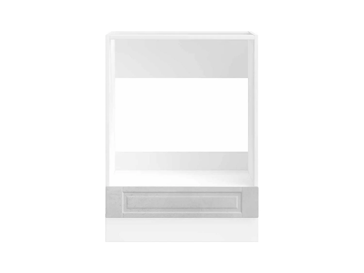 Mobile forno in legno ingegnerizzato grigio cemento Porto