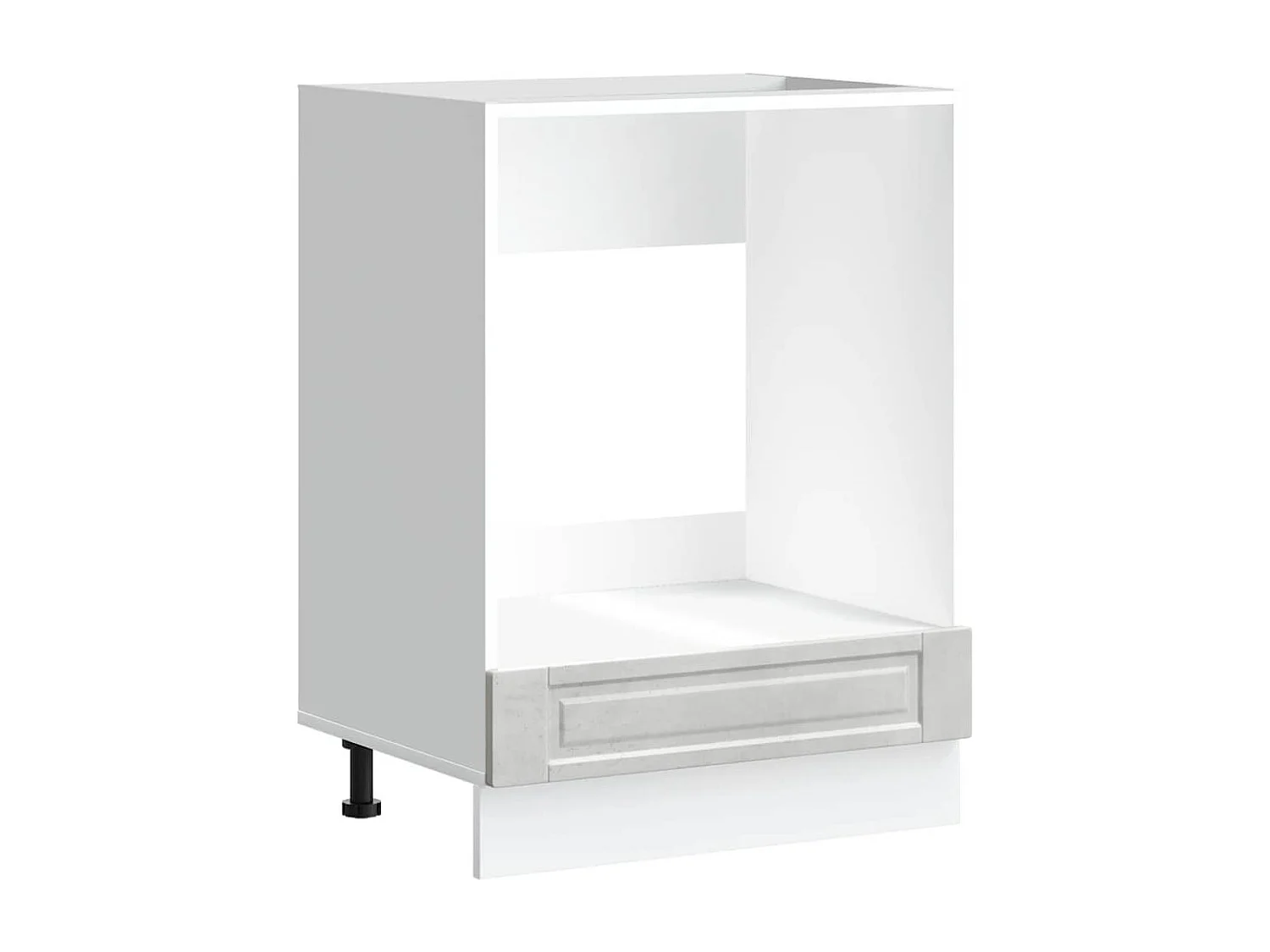 Armoire à four gris béton bois d'ingénierie