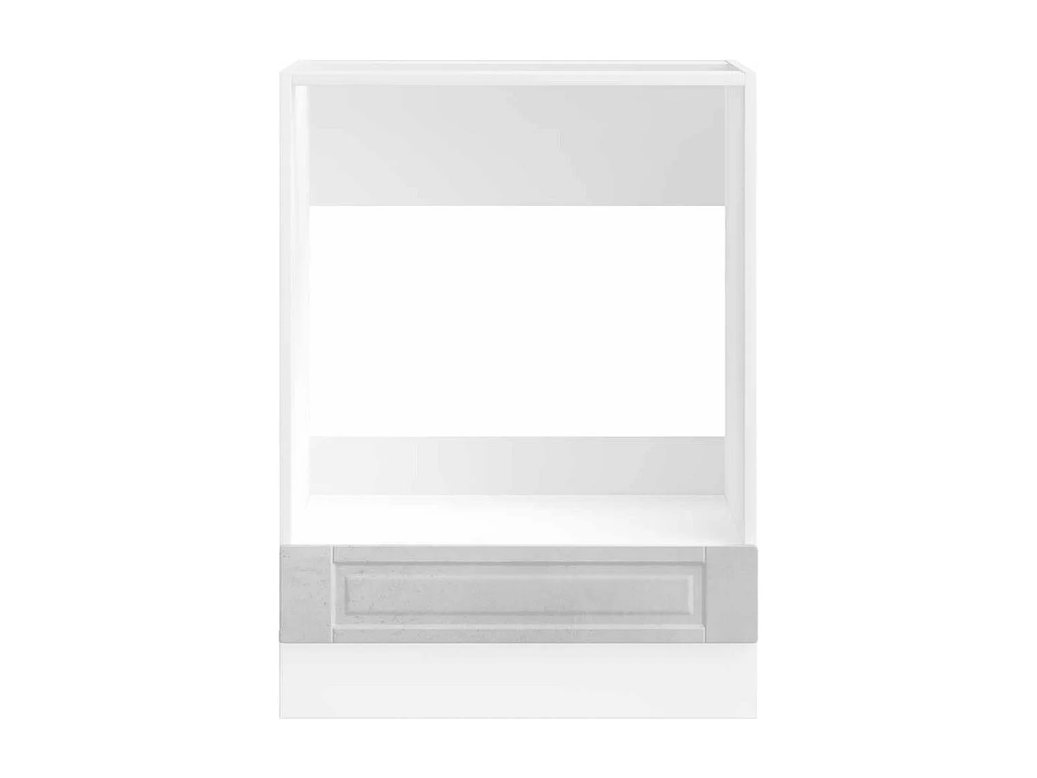 Armoire à four gris béton bois d'ingénierie