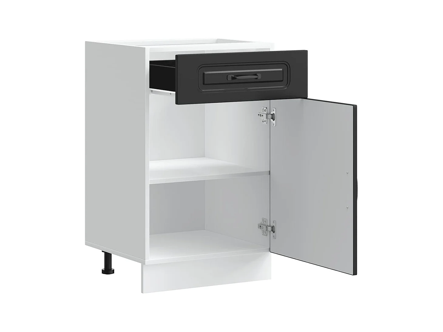 Mobile da cucina in legno ingegnerizzato nero