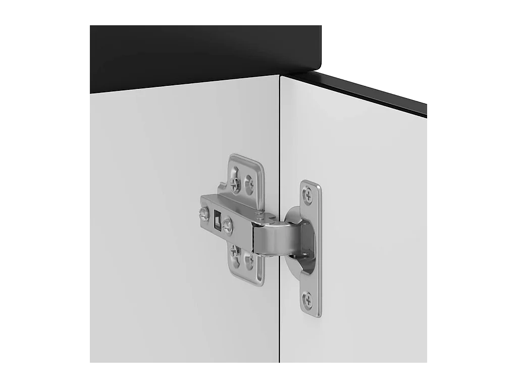 Mobile da cucina in legno ingegnerizzato nero