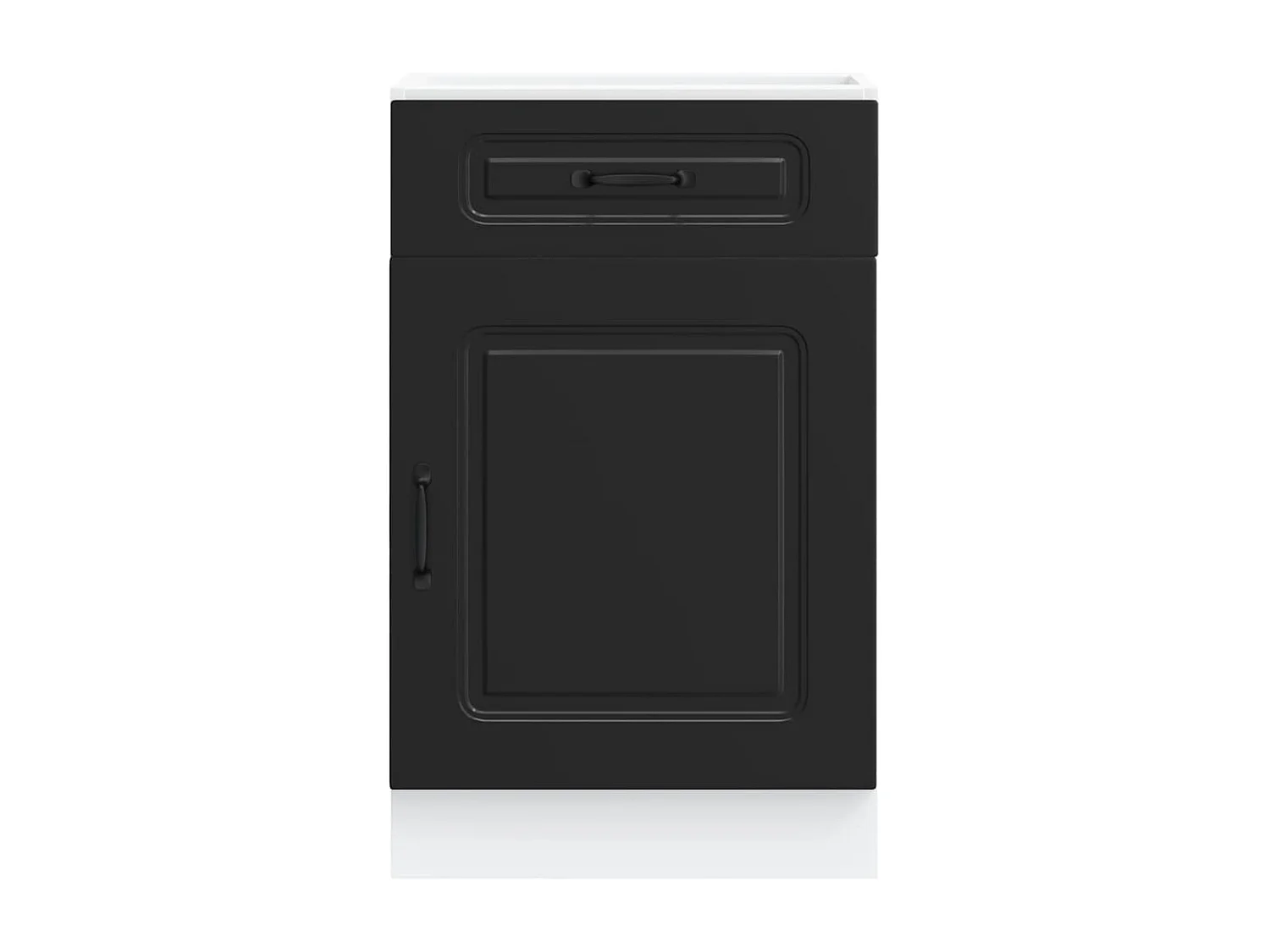 Armoire de cuisine noir bois d'ingénierie