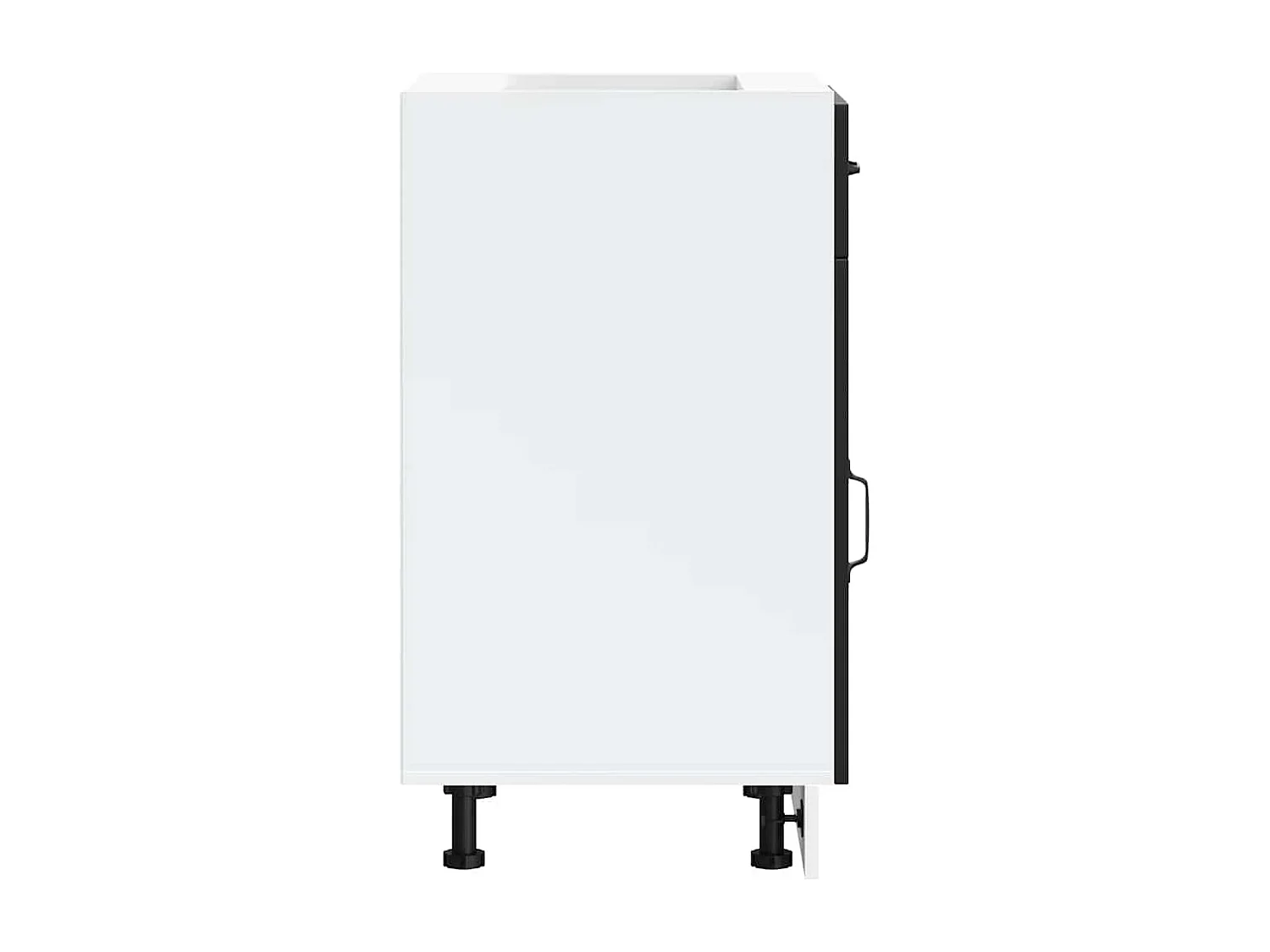 Armoire de cuisine noir bois d'ingénierie