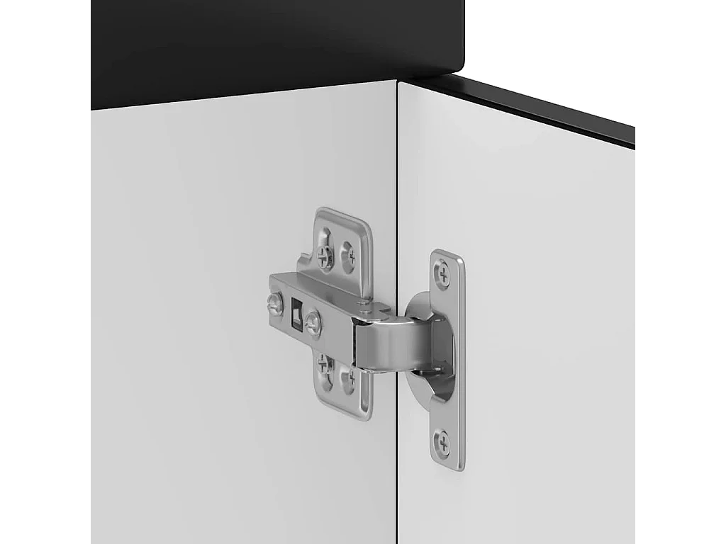 Armoire de cuisine noir bois d'ingénierie