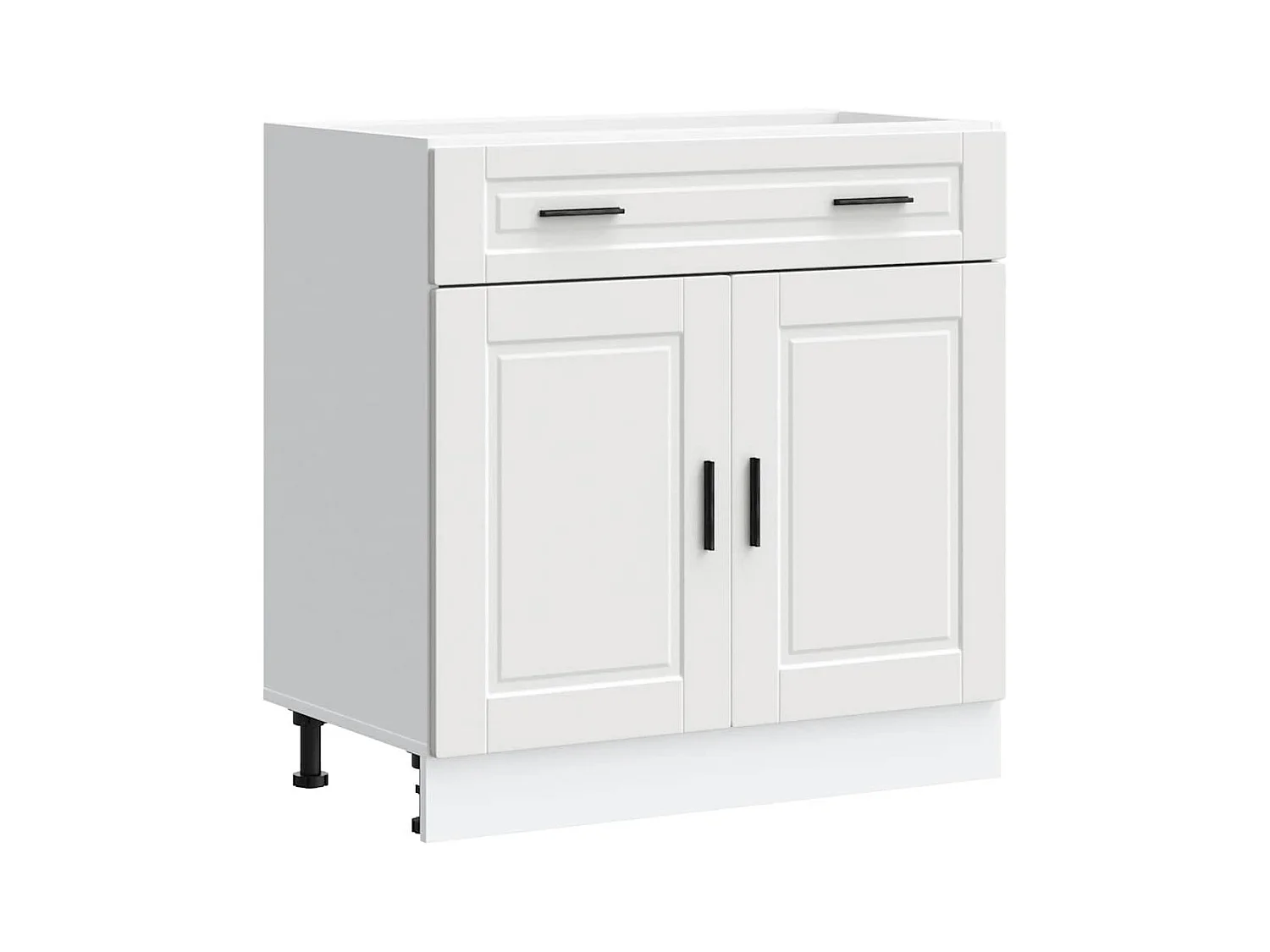 Armoire de cuisine blanc bois d'ingénierie