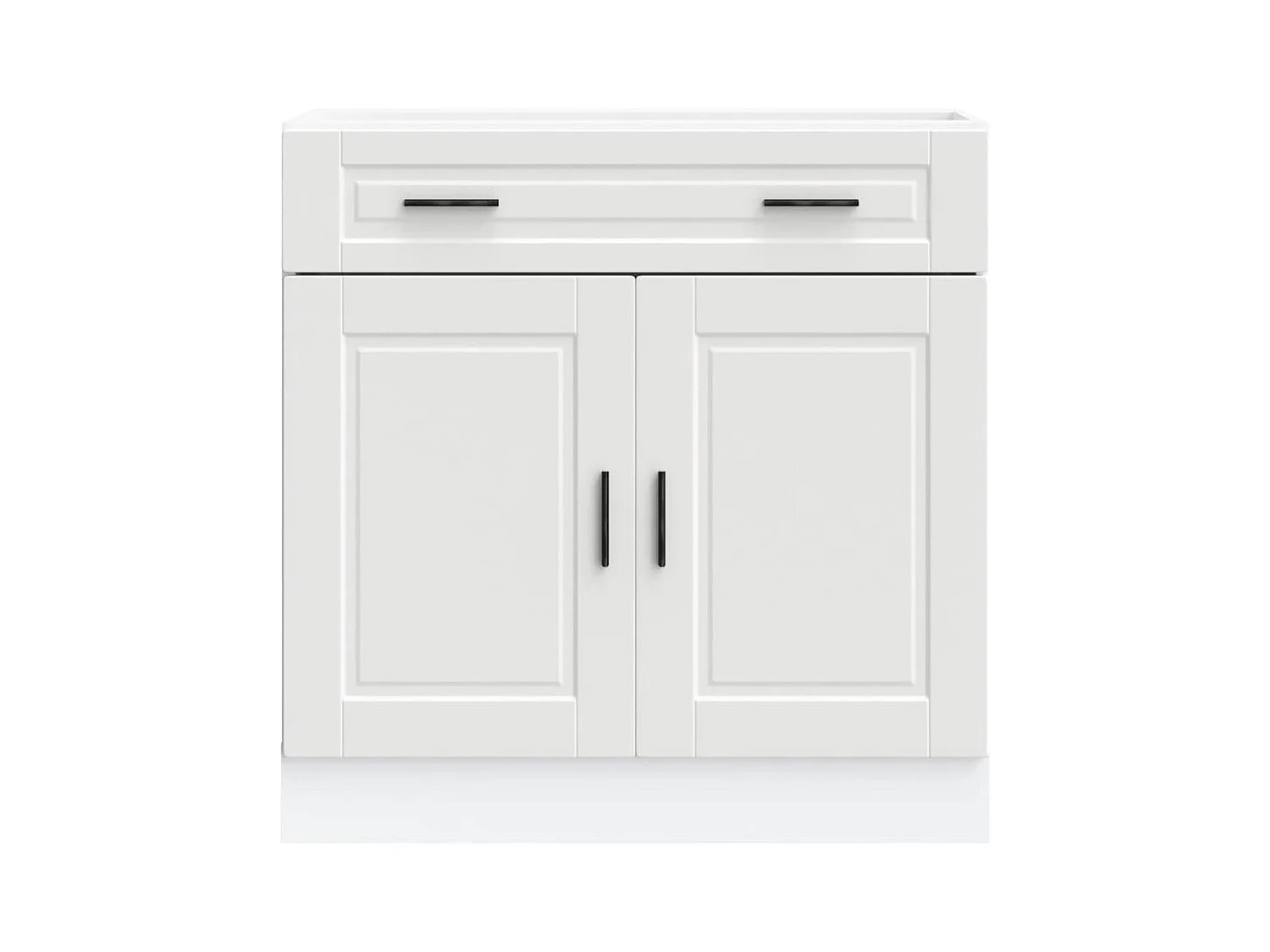 Armoire de cuisine blanc bois d'ingénierie