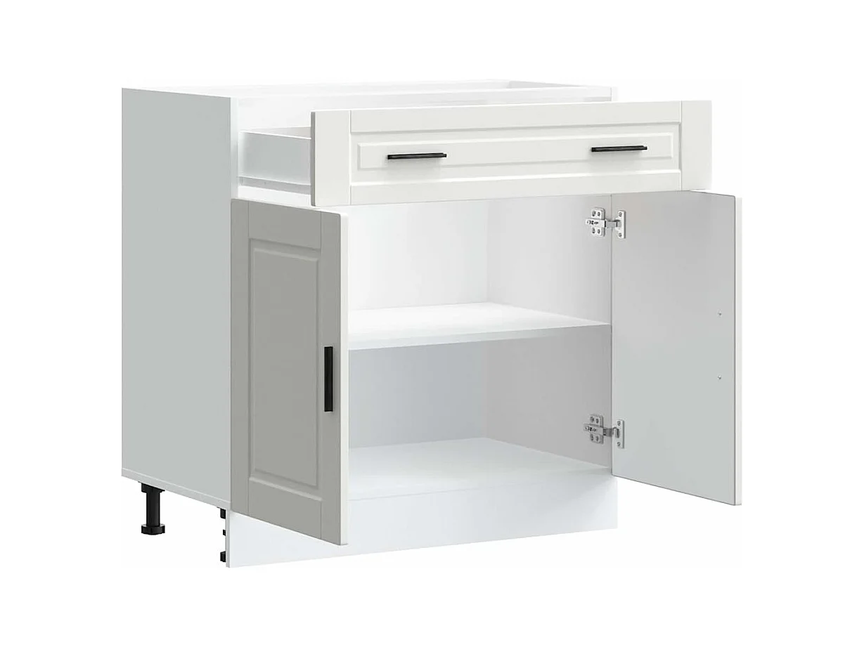 Armoire de cuisine blanc bois d'ingénierie