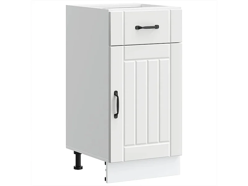 Armoire de cuisine blanc bois d'ingénierie