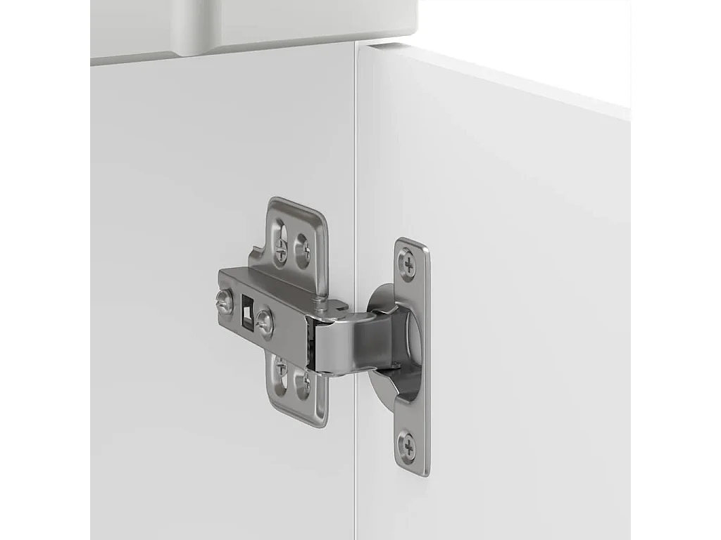 Gabinete de cocina de madera de ingeniería blanca Lucca