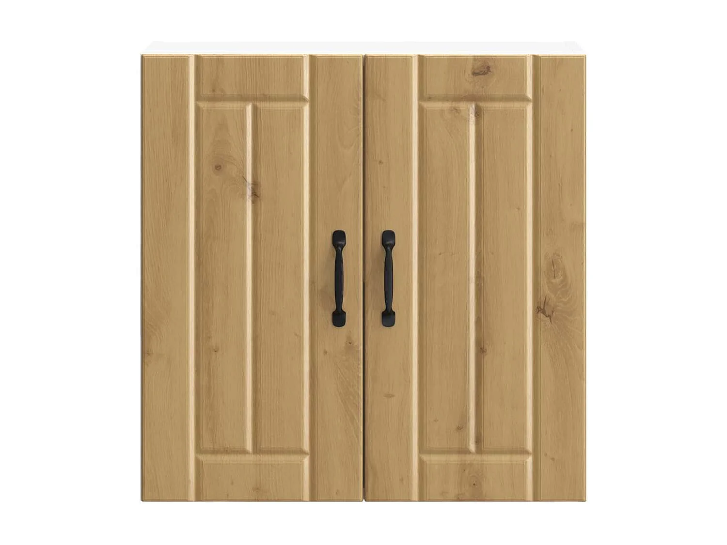 Armario de pared de cocina fabricado a mano en madera de roble.