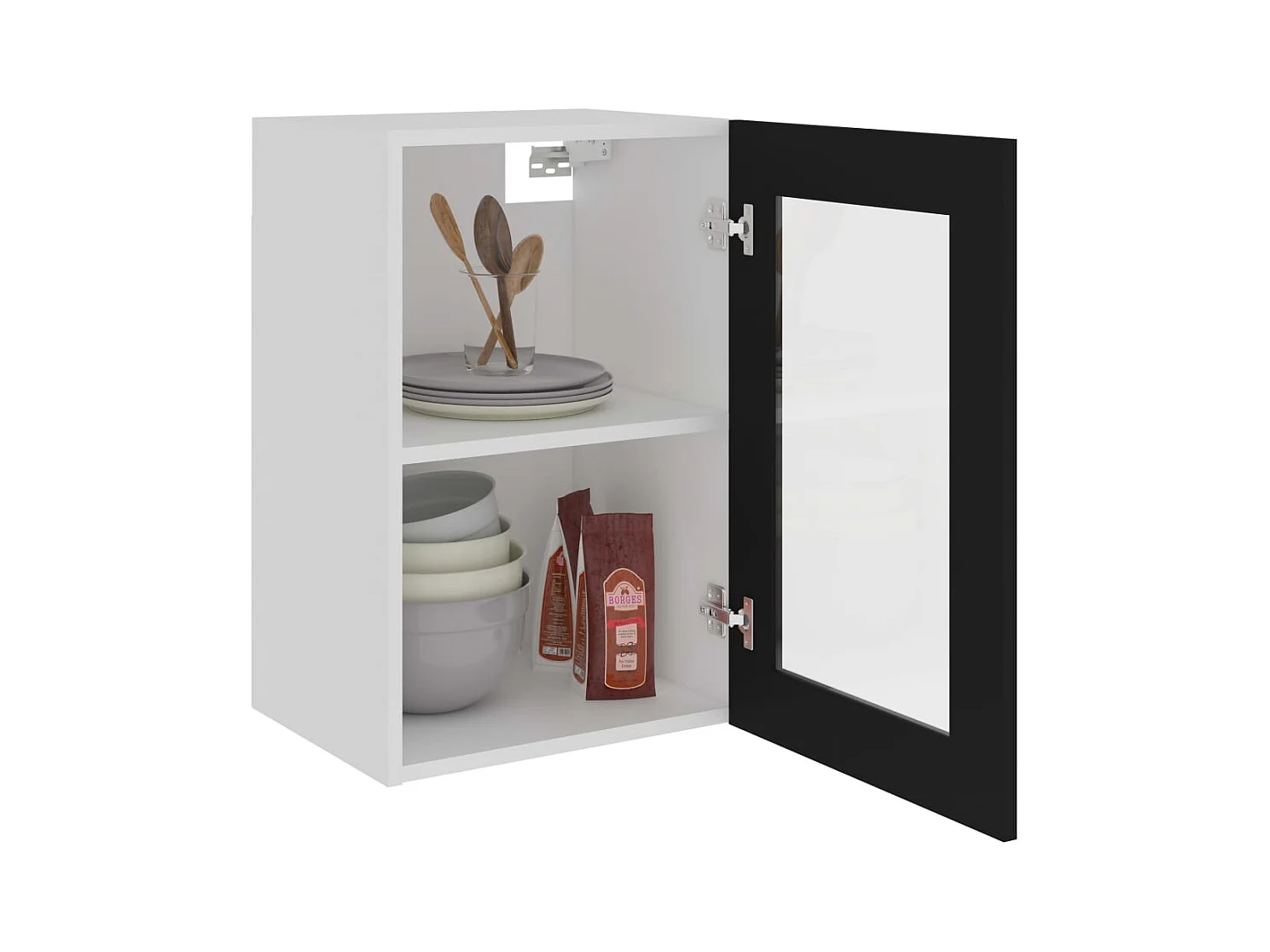 Zwarte hangkast 40x31x60 cm