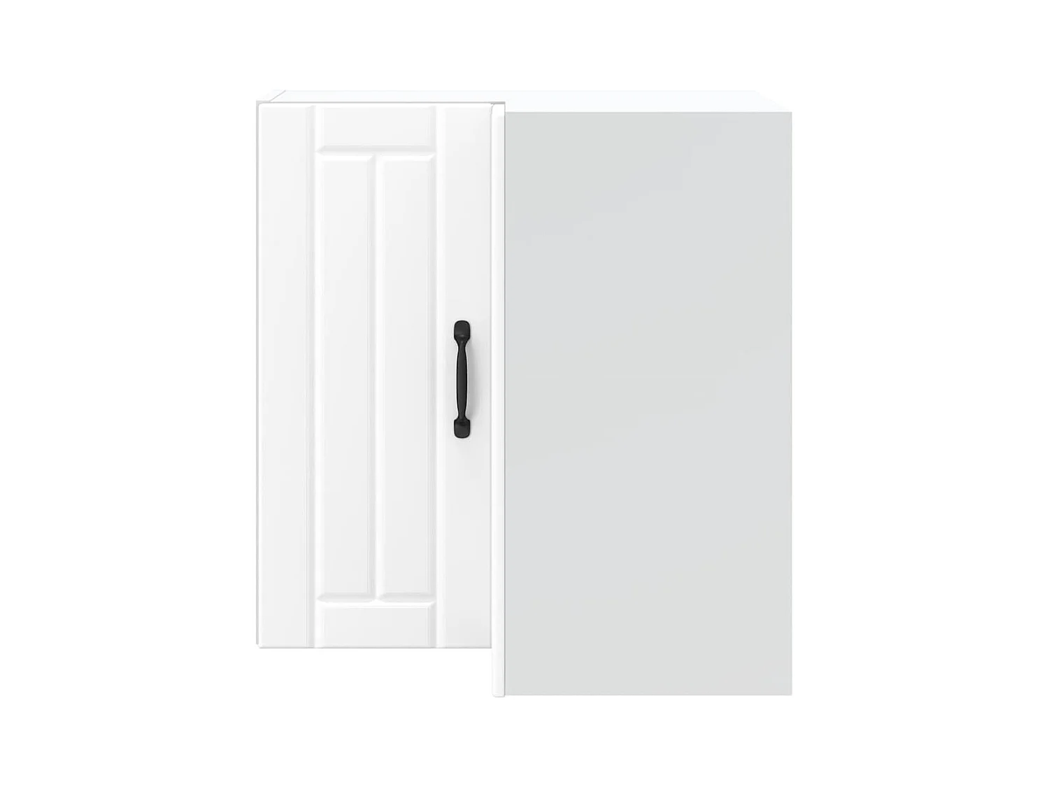 Mobiletto angolare da cucina in legno ingegnerizzato bianco Lucca