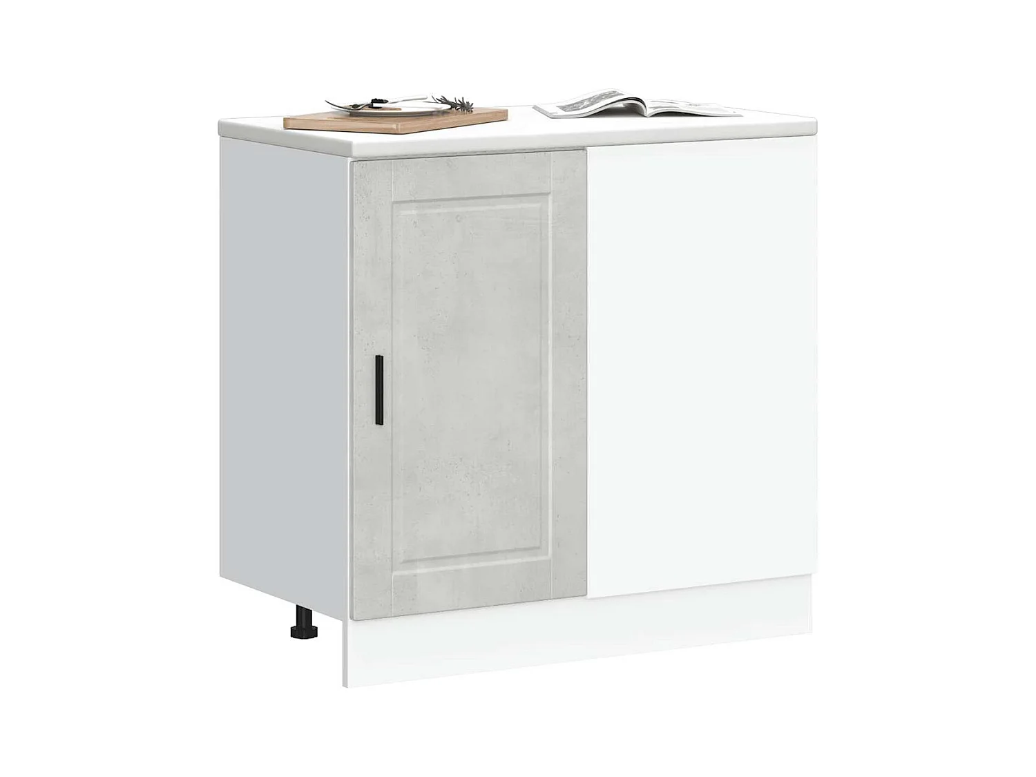 Mobile da cucina in legno ingegnerizzato grigio cemento Porto