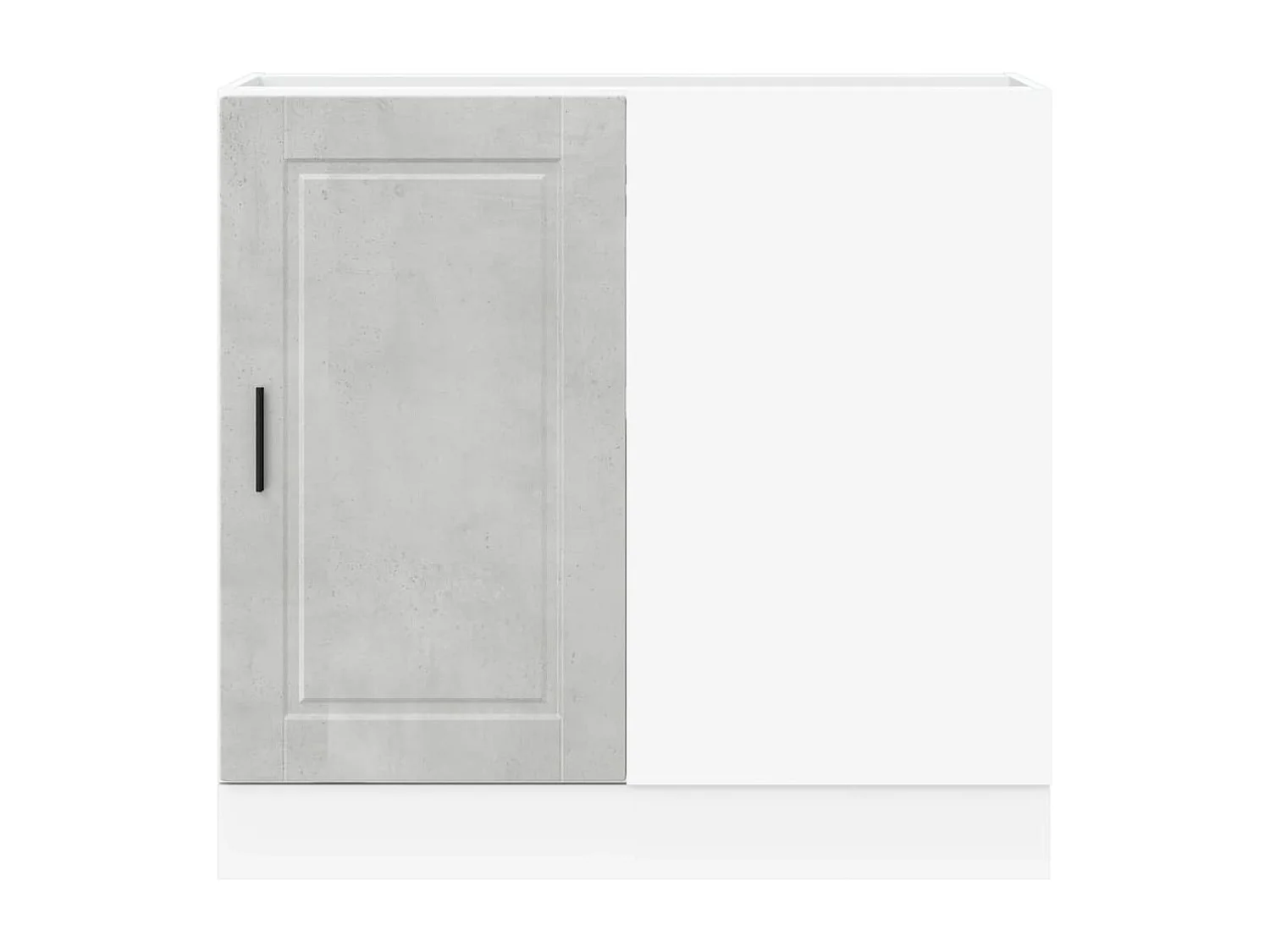 Armoire de cuisine gris béton bois d'ingénierie