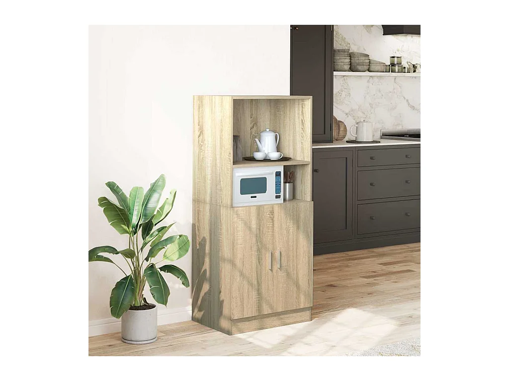 Armoire de cuisine chêne sonoma 57x41,5x131,5cm bois ingénierie