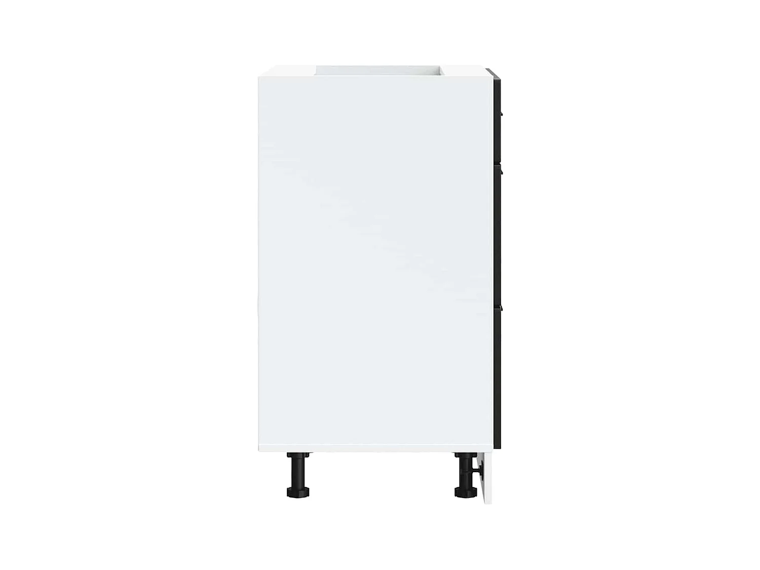 Mobile da cucina in legno ingegnerizzato nero Porto