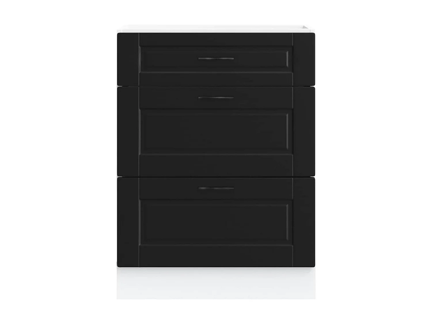 Armoire de cuisine noir bois d'ingénierie