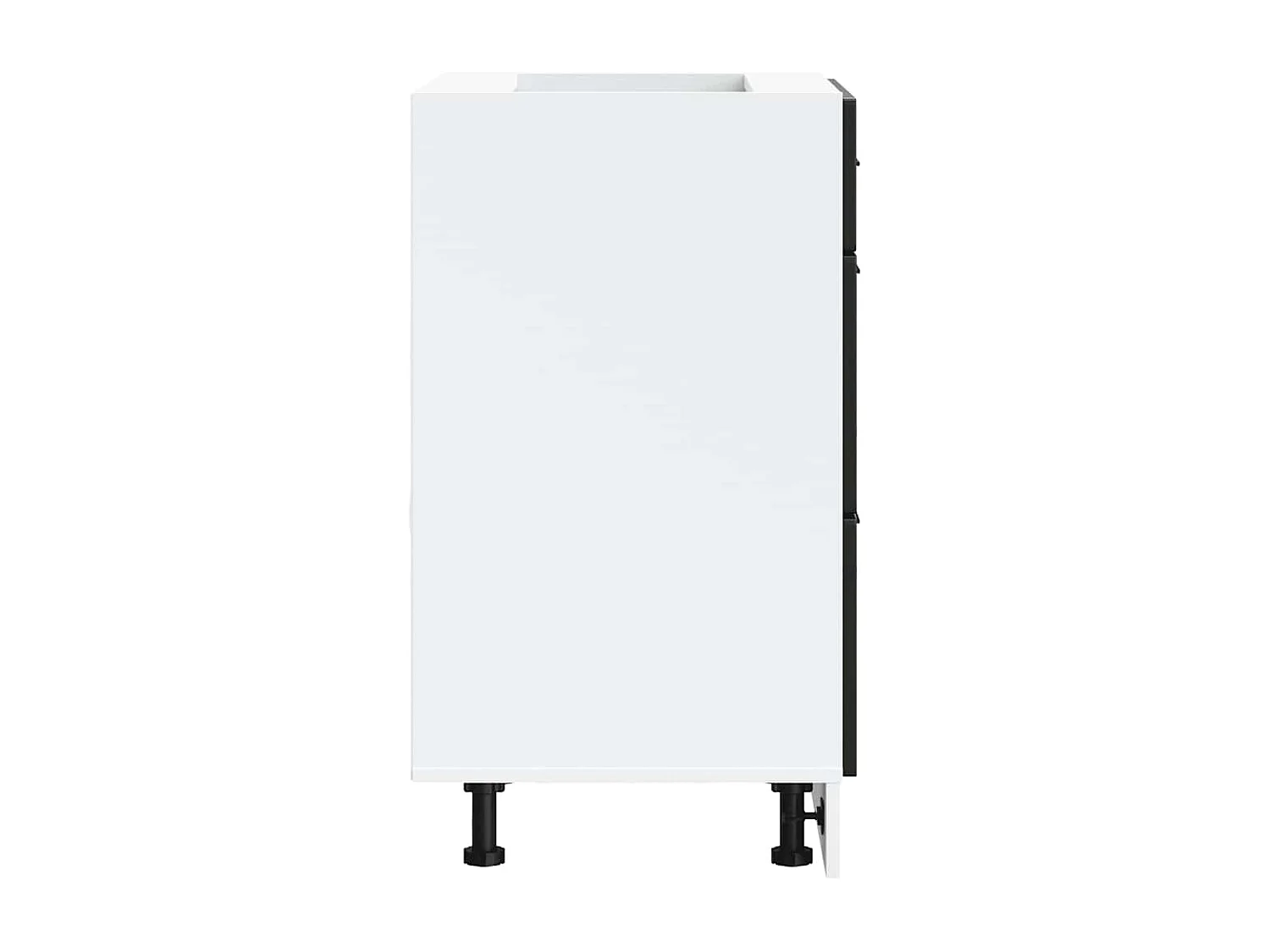 Armoire de cuisine noir bois d'ingénierie