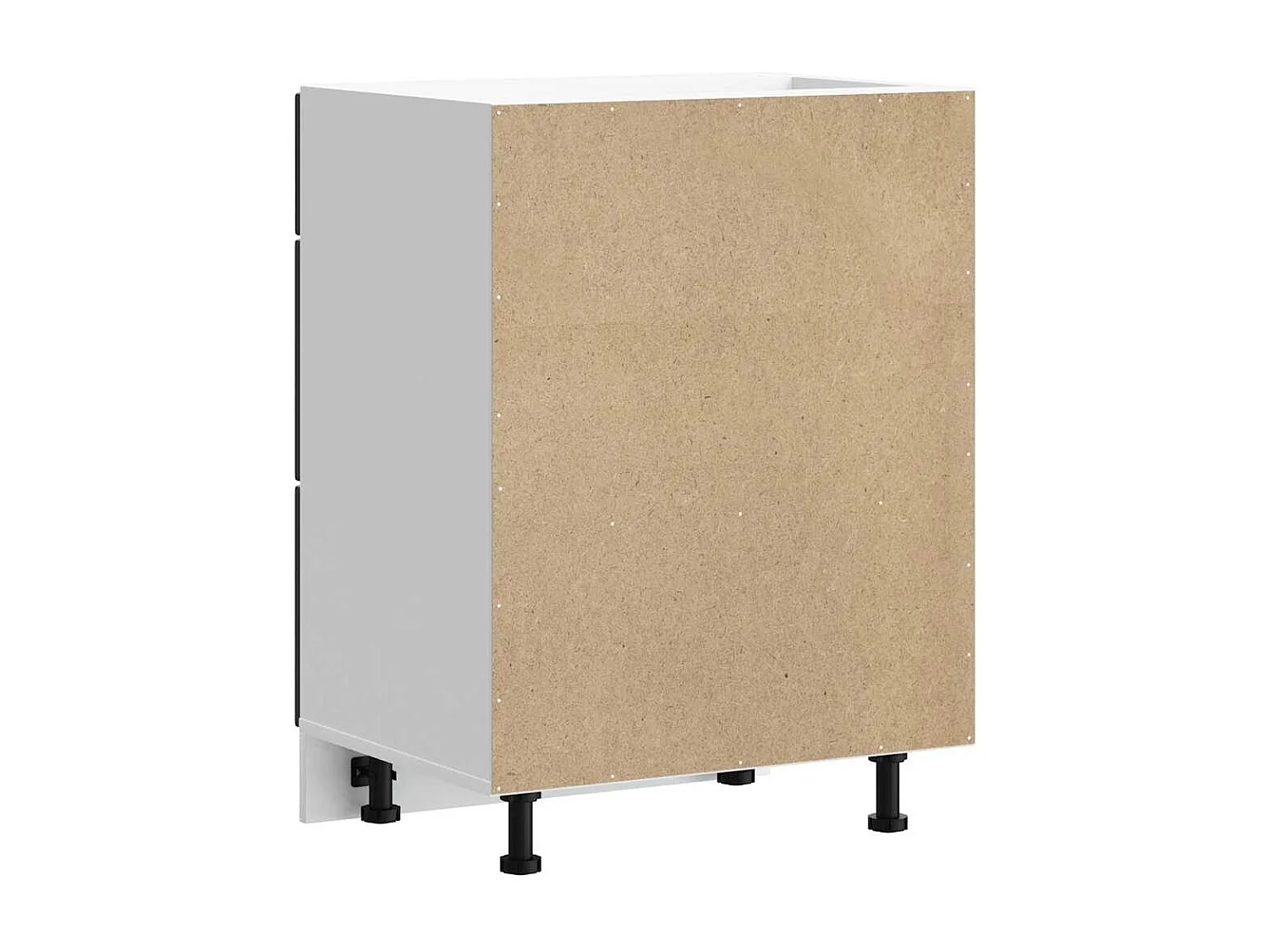 Armoire de cuisine noir bois d'ingénierie