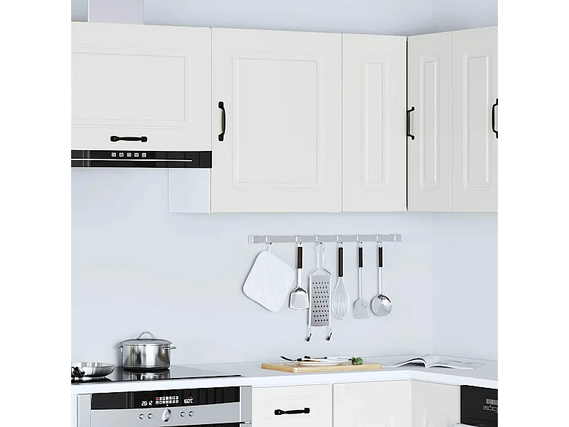 Armoire murale de cuisine blanc bois d'ingénierie