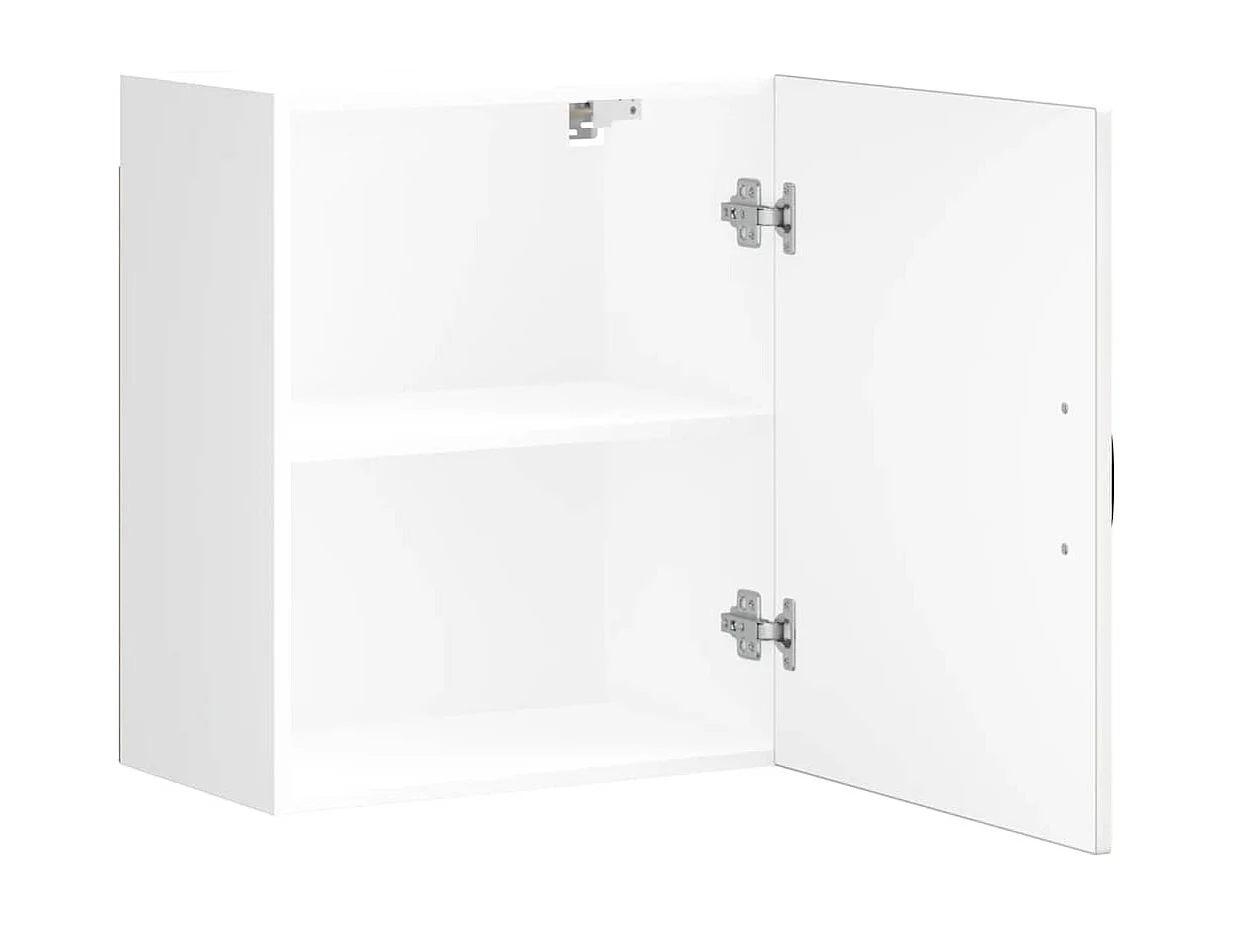 Armario de pared de cocina de madera de ingeniería blanca