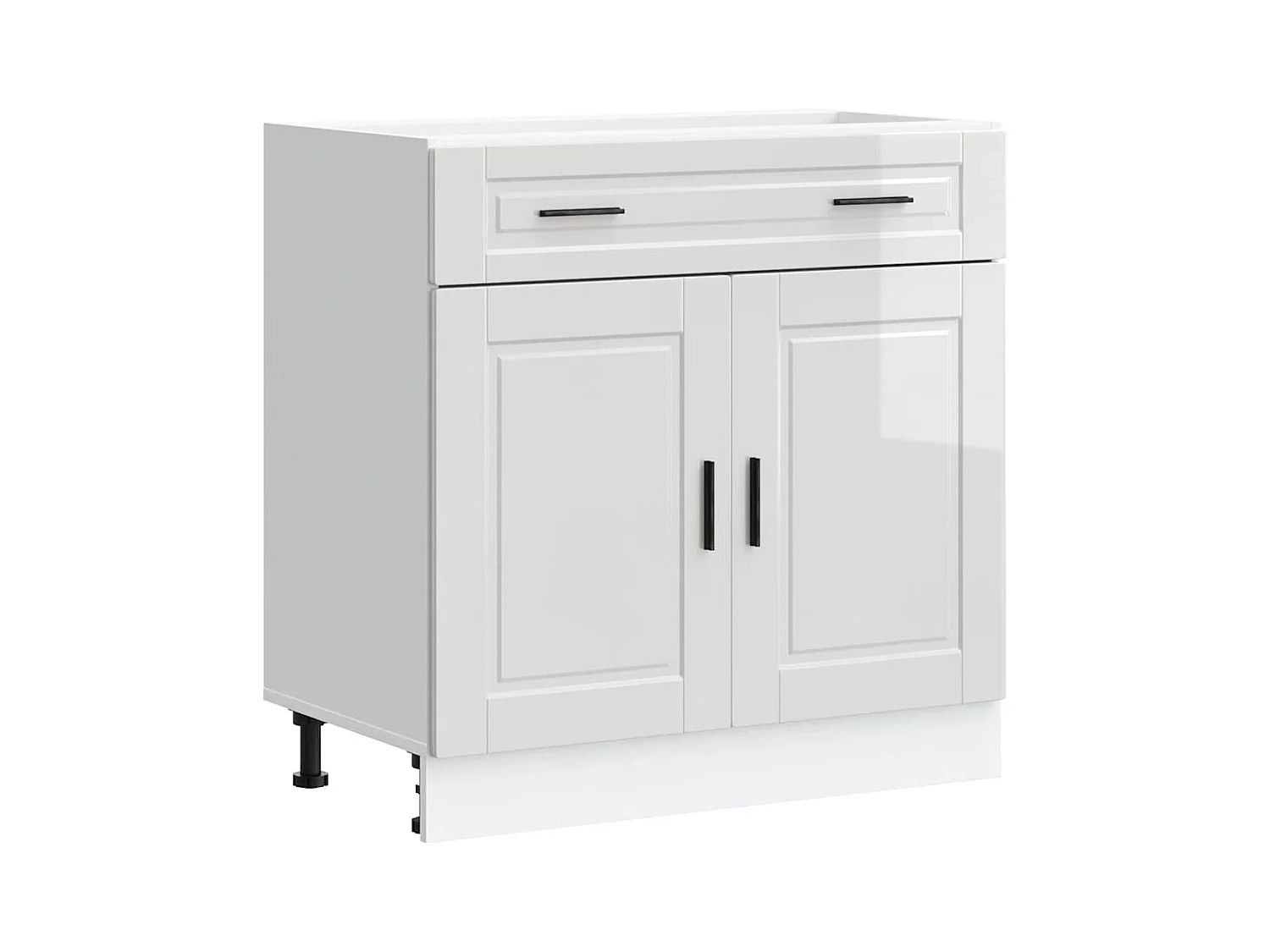 Mobile da cucina in legno ingegnerizzato bianco lucido Porto