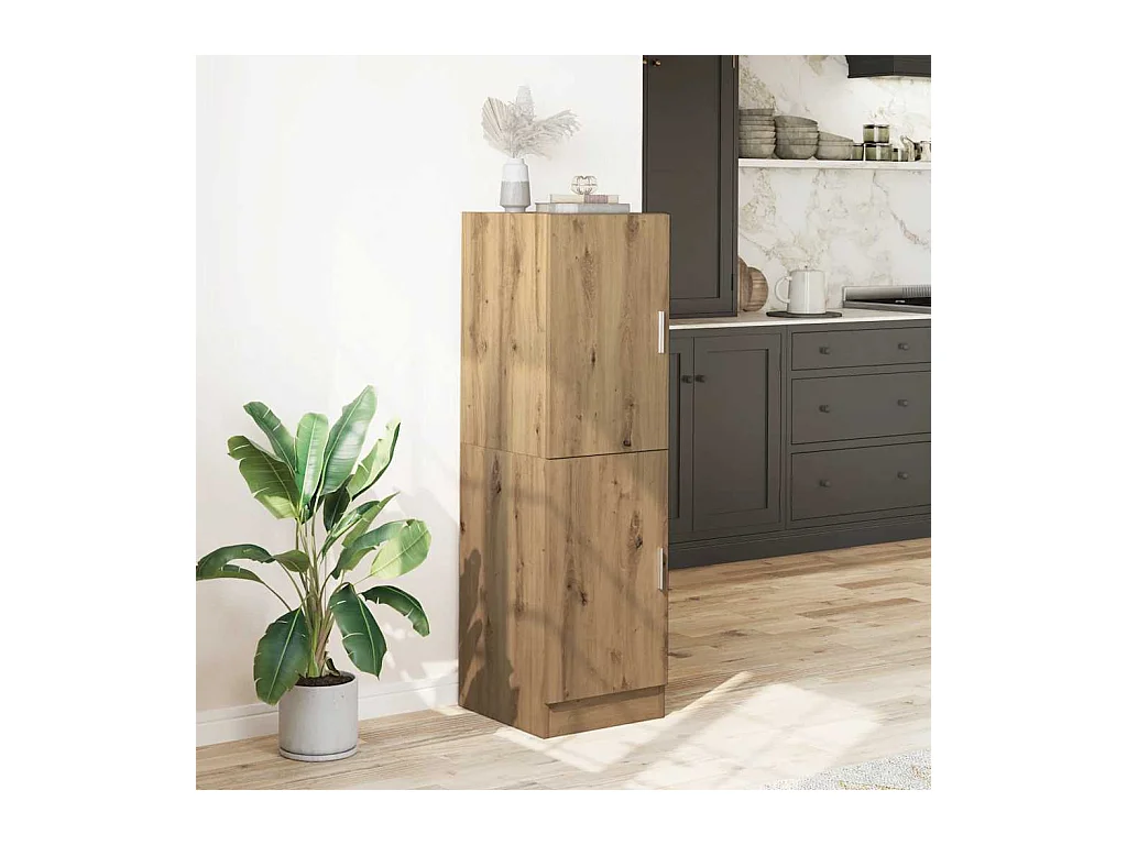 Mobile da cucina in rovere fatto a mano 38x41,5x131,5 cm