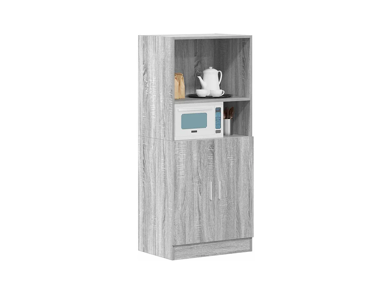 Armoire de cuisine sonoma gris 57x41,5x131,5 cm bois ingénierie