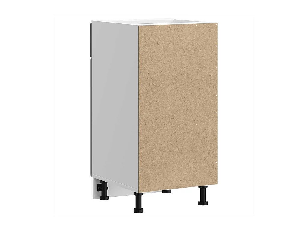 Armoire de cuisine noir bois d'ingénierie