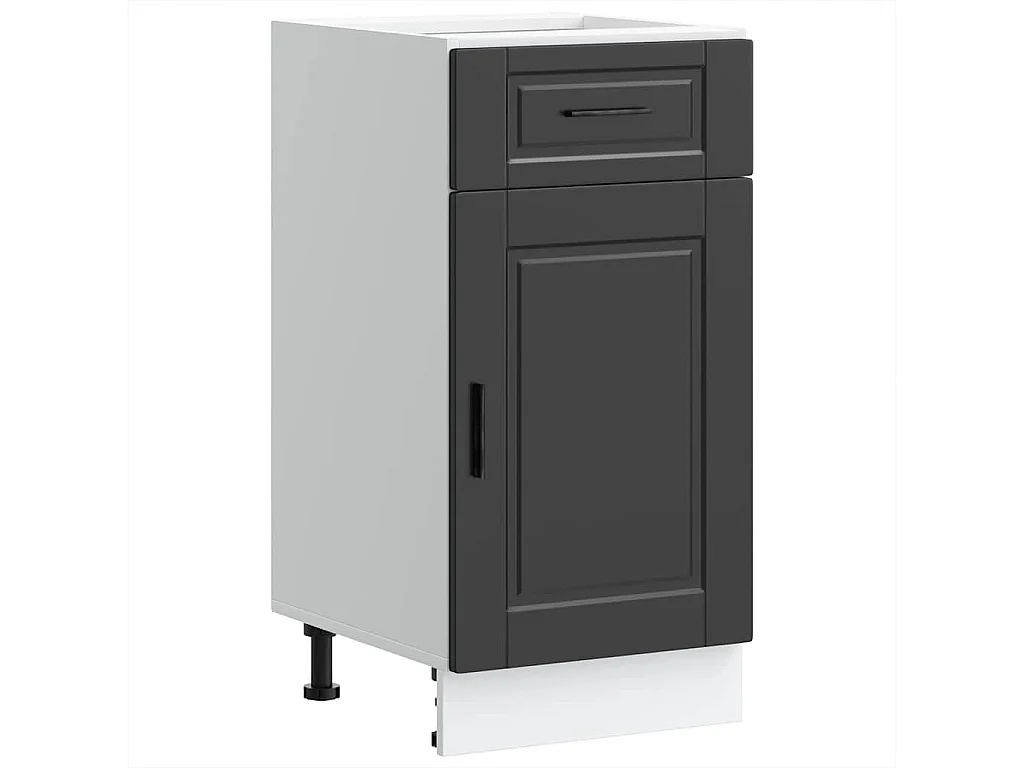 Armoire de cuisine noir bois d'ingénierie